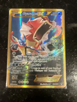 2016 POKEMON XY BREAKPOINT 123 FULL ART/GYARADOS EX SECRET - Image 1