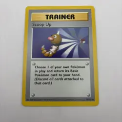 Pokemon TCG Scoop Up Base Set Trainer 78/102 Unlimited Rare, Shadowless - Image 1