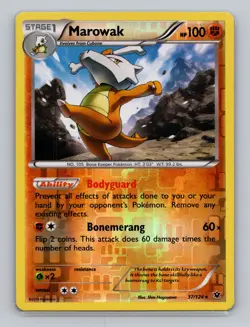 Marowak #37/124 Reverse Holo Rare Pokemon TCG XY Fates Collide - Image 1