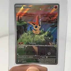 Pokemon 2025 Scarlet & Violet Black Star Promo Victini #208 Illustration Rare NM - Image 1