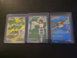 Pidgeot EX 225/197 Pidgeotto 208 Pidgey 207 Pokemon Obsidian Flames LP - Image 1