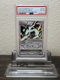 2009 Pokemon Diamond & Pearl black Star Promo #DP56 Arceus LV.X-Holo PSA 6 EX-MT - Image 4