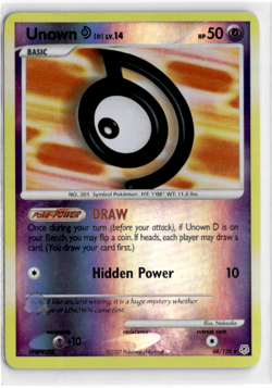 Unown D [Reverse Holo] #68 Pokemon Diamond & Pearl - Image 1
