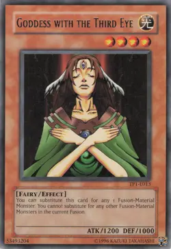Yugioh Goddess with the Third Eye TP1-E013 Rare LP - Image 1