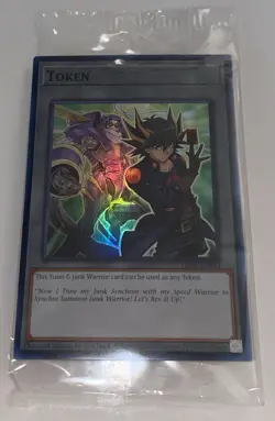 Yusei & Junk Warrior SEALED Token Promo Yugioh Tcg Doom Of Dimensions - Image 1