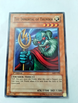 Yu-Gi-Oh! TCG The Immortal of Thunder Metal Raiders MRD-099 1st Edition Common - Image 1