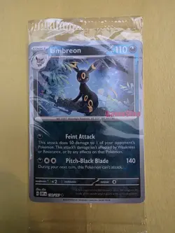 GameStop Exclusive Umbreon Promo Pokemon Card 130/197 SEALED Reverse Holo - Image 2