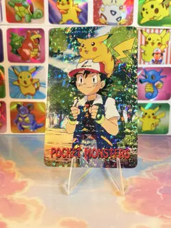 Pikachu Pokemon Vintage Playing Poker Card Charizard Nintendo - Prism Holo Back - Image 5
