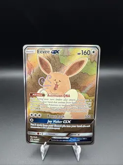 Pokemon Eevee GX TCG Full Art Promo Black Star Ultra Rare Holo Card SM233 - Image 1