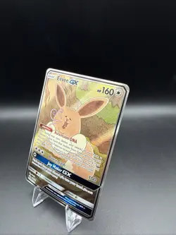 Pokemon Eevee GX TCG Full Art Promo Black Star Ultra Rare Holo Card SM233 - Image 3