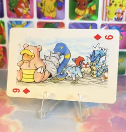 Pikachu Pokemon Vintage Playing Poker Card Charizard Nintendo - Prism Holo Back - Image 1