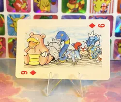 Pikachu Pokemon Vintage Playing Poker Card Charizard Nintendo - Prism Holo Back - Image 4