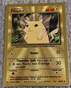 🔥Pokemon Pikachu (Celebrations Metal Card) 058/102 Near Mint🔥 - Image 1