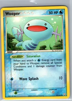 Wooper 81/109 Non Holo Team Rocket Returns - Pokemon Card - NM - Image 1