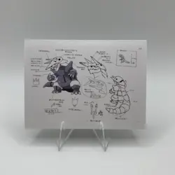 Pokemon Polaroid Aggron Sketch Art Card ZA STUDIO - Image 1