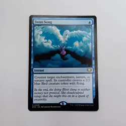Swan Song MTG Commander: Edge of Eternities Rare Magic: The Gathering Card Blue - Image 1