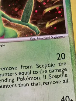 Pokemon Card - Sceptile 4/17 - POP Series 1 - Holo - Full + Half Swirl - MP 🌀🌀 - Image 5