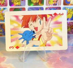 Pikachu Pokemon Vintage Playing Poker Card Charizard Nintendo - Prism Holo Back - Image 4