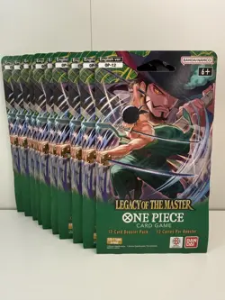 One Piece Card Game - Legacy of the Master OP12 - Sleeved Booster Pack Lot of 10 - Image 1