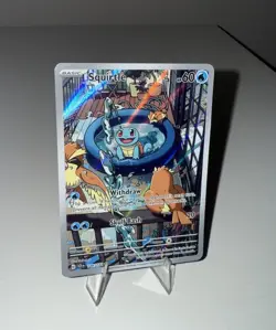 Pokemon TCG Squirtle Stellar Crown Illustration Rare Card 148/142 Near Mint NM - Image 1