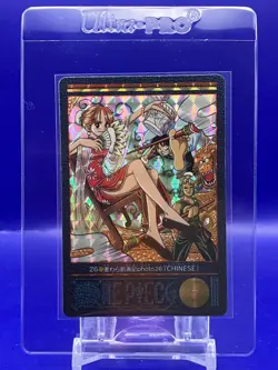 Nami ONE PIECE Visual Adventure Holo Rare Card TCG Japanese 2000 Vintage #26 [AK - Image 1