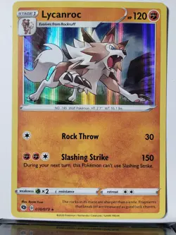 HOLO Lycanroc 030/073 - B1G1F - Champions Path Pokemon Card $2 Combined Shipping - Image 1