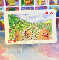 Pikachu Pokemon Vintage Playing Poker Card Charizard Nintendo - Prism Holo Back - Image 4