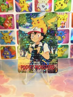 Pikachu Pokemon Vintage Playing Poker Card Charizard Nintendo - Prism Holo Back - Image 5