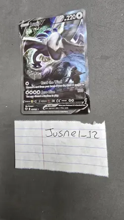Pokemon Lugia v Alt Art Silver Tempest English Card 186/195 NM Condition - Image 1