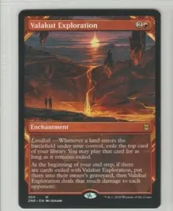 SHOWCASE Valakut Exploration Zendikar Rising Magic The Gathering MTG rare card - Image 1