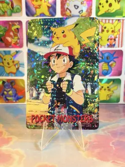Pikachu Pokemon Vintage Playing Poker Card Charizard Nintendo - Prism Holo Back - Image 5