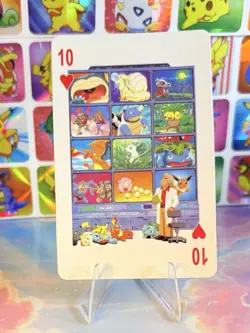 Pikachu Pokemon Vintage Playing Poker Card Charizard Nintendo - Prism Holo Back - Image 4