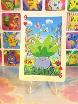 Pikachu Pokemon Vintage Playing Poker Card Charizard Nintendo - Prism Holo Back - Image 1