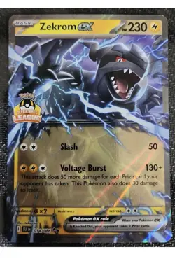 *PM TO DEAL* Pokemon Zekrom EX 034/086 ULTRA BALL LEAGUE Stamp WINNERS Card - Image 1