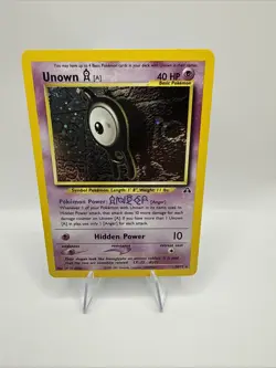Pokemon Cards: Neo Discovery Rare Holo: Unown A 14/75 - Image 1