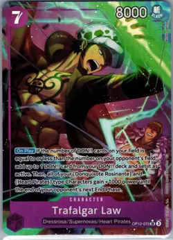 Trafalgar Law (Alt Art) OP12-073 Legacy of the Master - One Piece Card Game - NM - Image 1