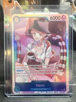One Piece A Fist Of Divine Speed Nami Super Rare Foil Card OP11-054 - Image 1