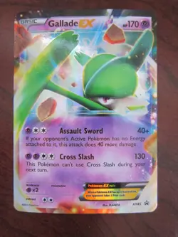 GALLADE EX FULL ART HOLO POKEMON CARD XY45 BLACK STAR PROMO NEVER PLAYED NM- - Image 1