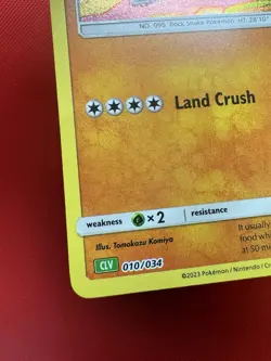Pokemon TCG-Onix 010/034 Trading Card Game Classic #718 - Image 4