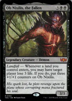 MTG Ob Nixilis, the Fallen (192) | NM | Commander: Tarkir: Dragonstorm {TDC} - Image 1