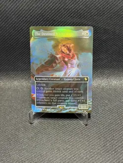 The Destined White Mage (Borderless) Commander: Final Fantasy Foil - Image 1