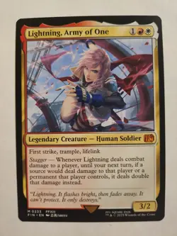 Lightning, Army of One - 0233 - Regular - MTG: Final Fantasy - NM - Image 1