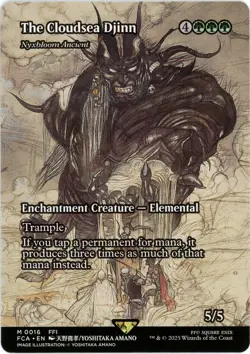 The Cloudsea Djinn Nyxbloom Ancient (Showcase) 0016 Final Fantasy MTG - Image 1