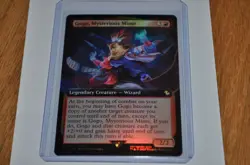 MTG magic FINAL FANTASY rare GOGO MYSTERIOUS MIME extended art FOIL FIC #153 - Image 1