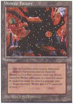 MTG Mishra's Factory, Fourth Edition, Heavily Played, English - Image 1