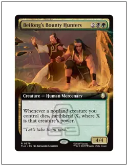 1x Beifong Bounty Hunters, Extended Art, Avatar The Last Airbender, MTG NM - Image 1
