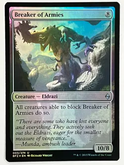 MTG Foil 1X Breaker of Armies X1 Battle for Zendikar Magic - LP - Image 1