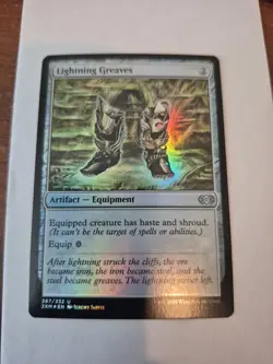 1x MTG Lightning Greaves Double Masters Foil 267 NM x1 - Image 1