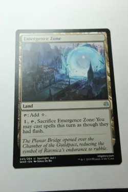 MTG Emergence Zone x1- -War of the Spark-Lightly Played - Image 1