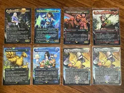 MTG Final Fantasy Traveling Chocobo Estinien Yuna Yuffie Barret Lulu & Cloud x2 - Image 1